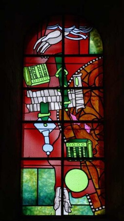 Frankreich. Bourgogne. Nievre. Nevers. Kathedrale Saint Cyr et Sainte Juliette. Neue Fenster innen