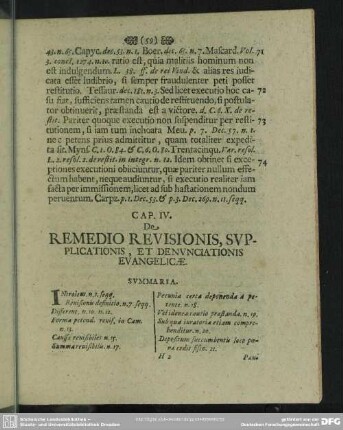 Cap. IV. De Remedio Revisionis Supplicationis, Et Denunciationis Evangelicae