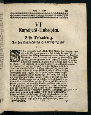 257-372, VI. Auffahrts-Andachten.