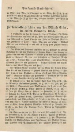 236-237 Personalnachrichten aus der Diözese Trier