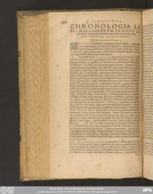 Chronologia Libri Maccabaeorum ...