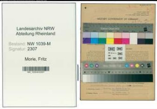 Entnazifizierung Fritz Morie , geb. 27.09.1901 (Fahrer)