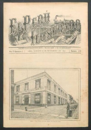 [Vista de] Lima - Casa Grace. (Antiguo Banco Nacional del Perú)