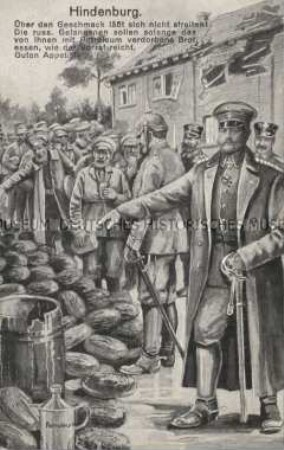 Anti-russische Postkarte