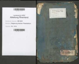 Dienstwohnungen und sonstige Diensträume in den zur Königlichen Technischen Hochschule gehörigen Gebäuden. Bd. 1