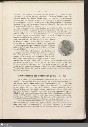 Kompositionen der Dreissiger Jahre (1831-1836)