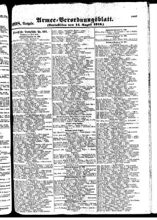 1098.Ausgabe. Montag, 14. August 1916