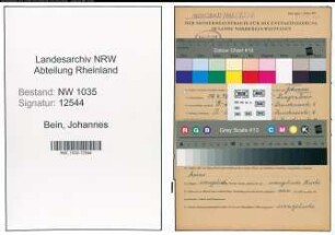 Entnazifizierung Johannes Bein , geb. 17.04.1898 (Maschinist)