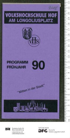 Programm 1. Semester 1990