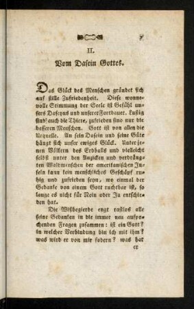 7-15, II. Vom Dasein Gottes