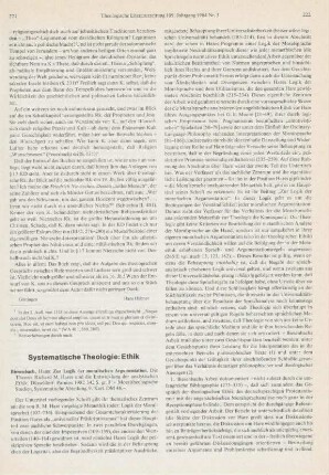 221-226 [Rezension] Biesenbach, Hans, Zur Logik der moralischen Argumentation