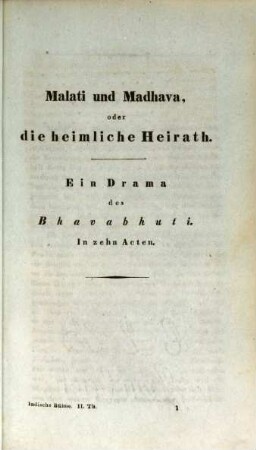 Theater der Hindu's, 2