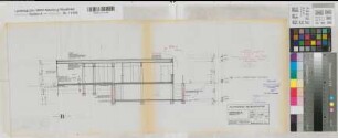 Burgsteinfurt (Steinfurt) Amtsgericht Wohnhaus Schnitt 1961 o.M. 29 x 73 Pause Staatshochbauamt Münster Regierung Münster Nr. 34059