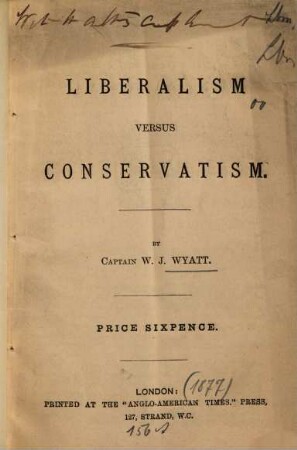 Liberalism versus conservatism