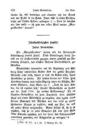 Fünfundsiebzigstes Kapitel. Joseph Mendelssohn