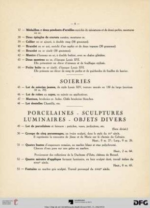 Soieries (Nr. 44-48)