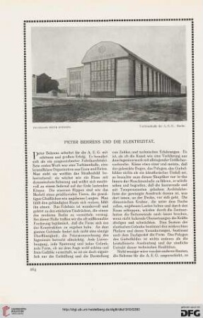 Peter Behrens und die Elektrizität