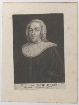 Bildnis des Ludw. Heinr. Burry