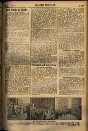 Zweite Ausgabe vom Montag, den 05. August 1935.