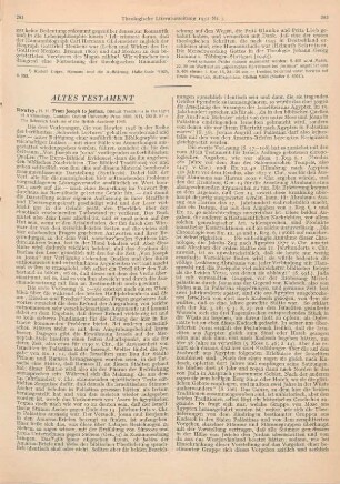 281-285 [Rezension] Rowley, Harold H., From Joseph to Joshua