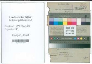 Entnazifizierung Josef Hoegen , geb. 06.01.1911 (Angestellter)