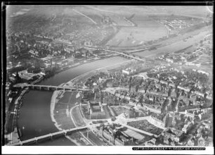 Dresden, Neustadt und Altstadt, Luftbild
