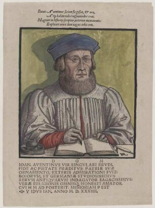 Bildnis des Ioan Aventinus