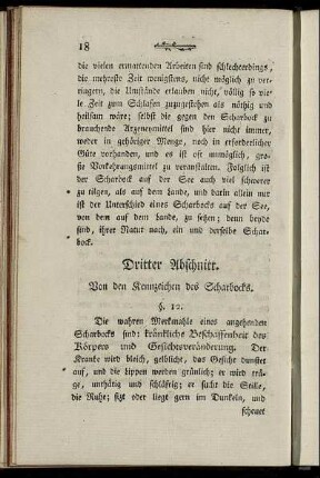 Dritter Abschnitt. Von den Kennzeichen des Scharbocks.