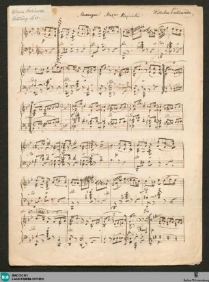 Mazurkas - WK Mus.Ms. 57 : pf; g