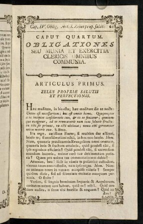 61-171, Caput Quartum. Art. I. - Art. XXIII.
