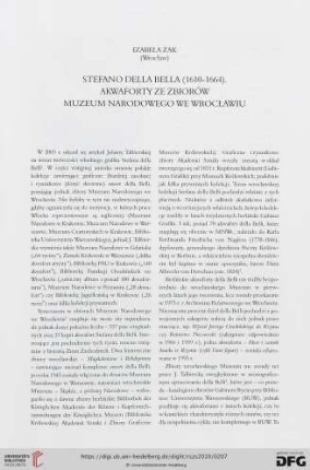 Stefano della Bella (1610-1664) : Akwaforty ze zbiorów Muzeum Narodowego we Wrocławiu
