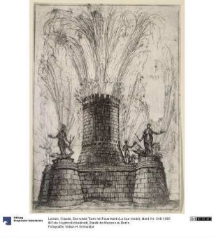 Der runde Turm mit Feuerwerk (La tour ronde)