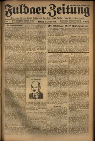 Ausgabe vom Mittwoch, den 16. Januar 1929.