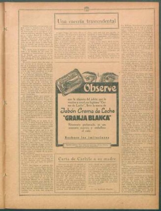 Carta de Carlyle a su madre