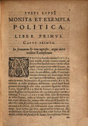 Ivsti Lipsi[i] Monita Et Exempla Politica Libri Dvo : Qui Virtvtes Et Vitia Principum spectant