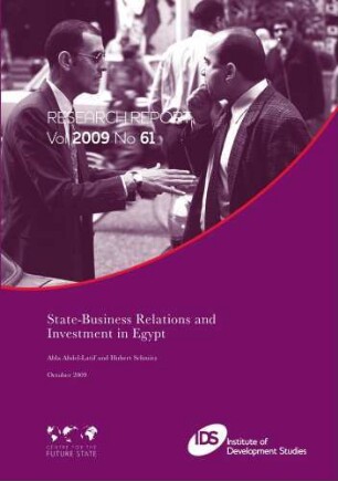 State-business relations and investment in Egypt