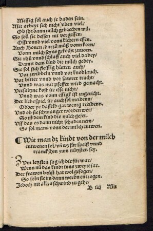 Wie man dz kindt von der milch entwenen sol ...