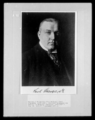 Karl Stargardt (1875-1927), 1923-1927 Professor der Medizin in Marburg