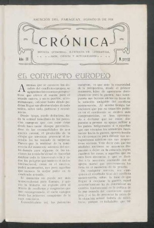 El conflicto europeo