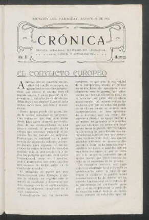 El conflicto europeo