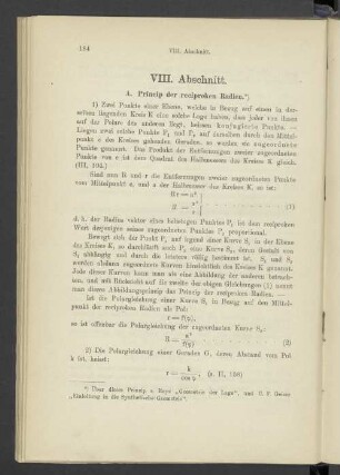 VIII. Abschnitt.