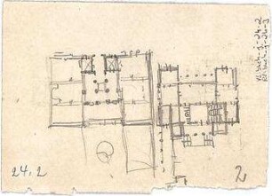 Bühlmann, Josef; Schlossentwurf - Grundrisse