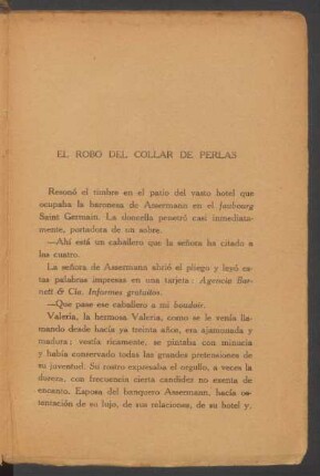 El robo del collar de perlas