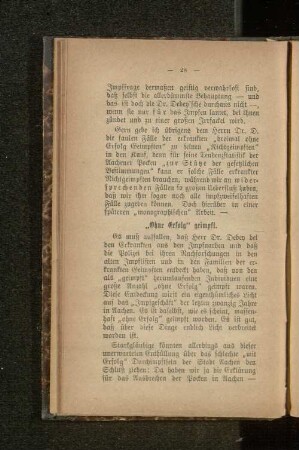 "Ohne Erfolg" geimpft.