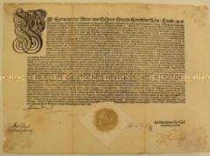 Generalmandat von Ferdinand II. Kaiser des Heiligen Römischen Reiches gegen die sich im Herzogtum Schlesien häufenden Gewalttätigkeiten