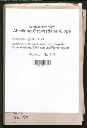 Persönliche Angelegenheiten der Pastoren