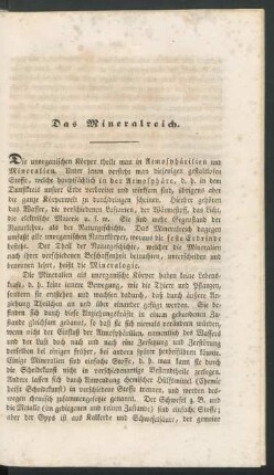 Das Mineralreich.