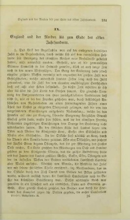 IX. England und der Norden bis zum Ende des elften Jahrhunderts
