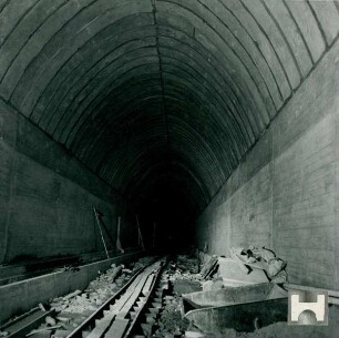 Gleisbergtunnel Heidenau-Altenberg, Deutschland, 1936