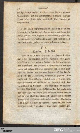 §. 3. Quellen. Erste Art.